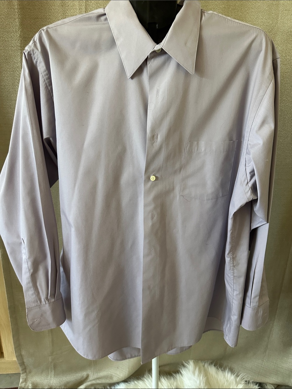 Van Heusen Light Lavender Men's Dress Shirt